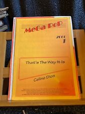 Celine Dion That's the Way it is partition piano accords coll. mega pop 2000 n°1