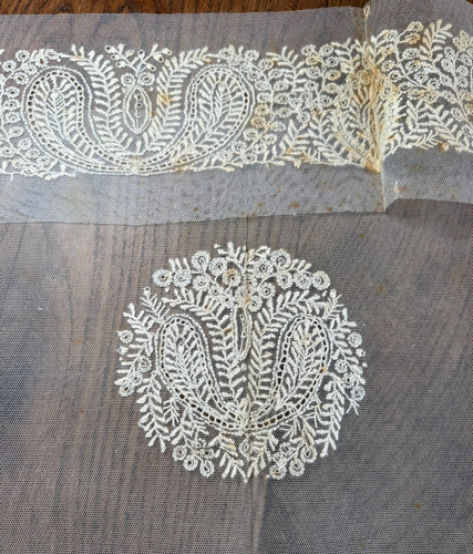 Dentelle ancienne fond de - dentelle,