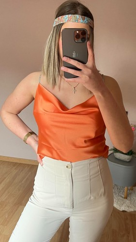 Débardeur orange taille - débardeur, orange,