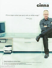 PUBLICITE ADVERTISING 046 2001  Meuble Everywhere Cinna de Christian Werner