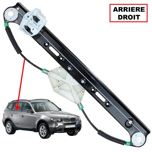 Lève vitre arrière droit - vitre,