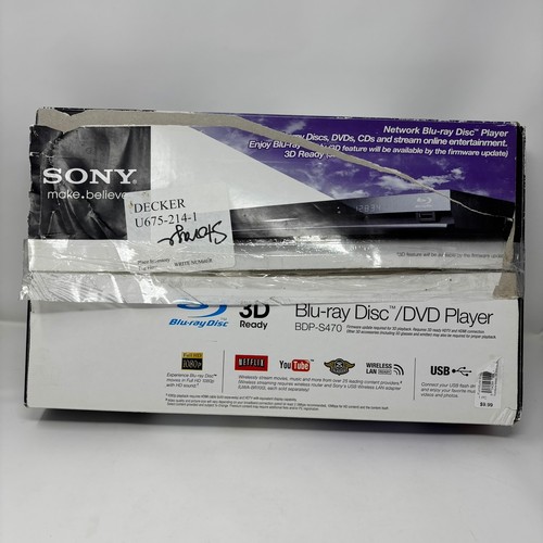 Sony blu ray bdp s470 - disc, dvd
