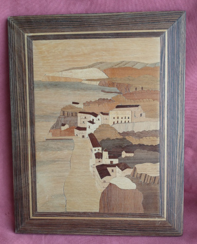 Superbe tableau marqueterie