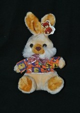 Peluche doudou lapin beige