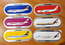 lot 6 AUTOCOLLANT Lufthansa STICKER AUKLEBER ADESIVO AIRBUS AIRLINES A340 A300 