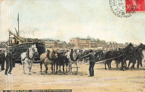 Berck plage barque peche - 62,