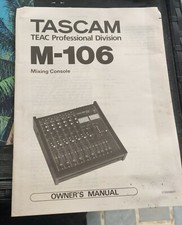 TASCAM M106 OWNER'S MANUAL
