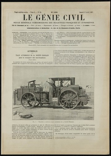 1907 tracteur vapeur - tracteur,
