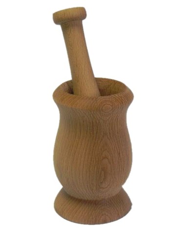 Mortier bois avec pilon - en,