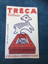 Ancien Buvard Publicitaire Tréca Pullman Matelas Vintage 