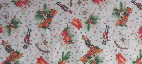 Coupon tissu noel blanc - coupon,