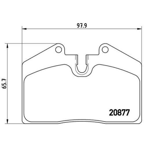Brembo jeu plaquettes de - de,