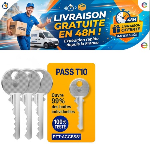 Lot clés ptt t10 - clés,