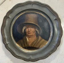 Huile sur étain signée