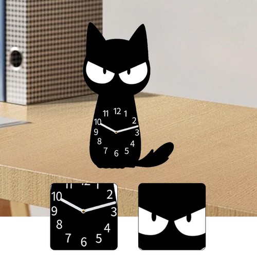 Horloge chat dessin - horloge, chat,