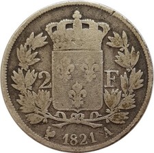 FRANCE 2 FRANCS LOUIS XVIII