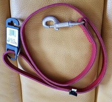 Laisse chien Difac cuir rouge
