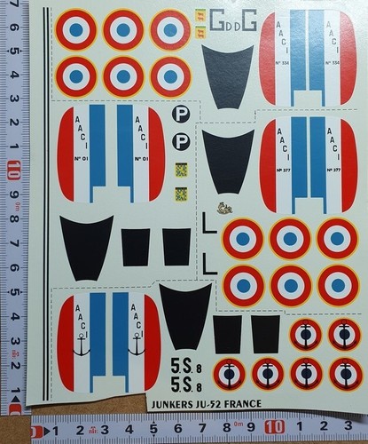 Decals junkers ju 52 - 1/72,