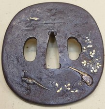 Ancien fer japonais Tsuba of