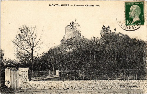 Cpa montchauvet ancien - cpa,