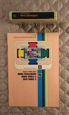 CARTOUCHE JEU MIND CHALLENGERS POUR ORDINATEUR TEXAS INSTRUMENTS TI 99/4A+LIVRET