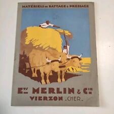 Catalogue Locomobile à Vapeur Merlin + Batteuses