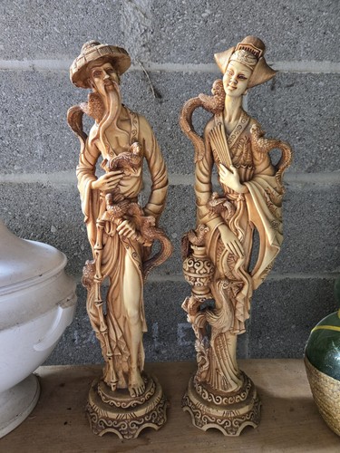 Statuettes couple chinois - couple, en