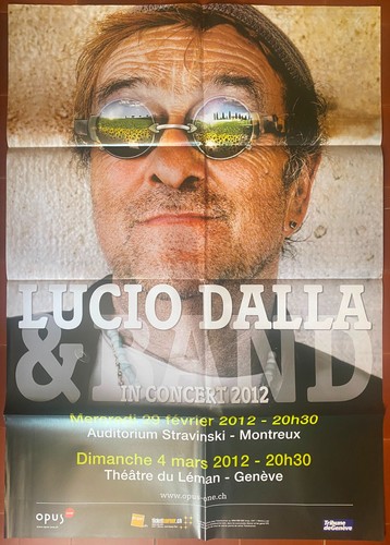 Affiche concert lucio - lucio, dalla