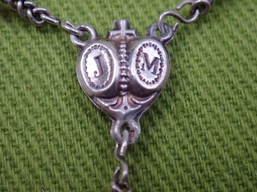 Ancien chapelet argent - ancien,