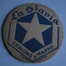 Ancien Sous Bock Bière La Slavia Leibenguth Chalons S/Marne Strasbourg