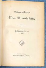 1889 1890 Velhagen Klasings mensuel magazine illustré livre ancien