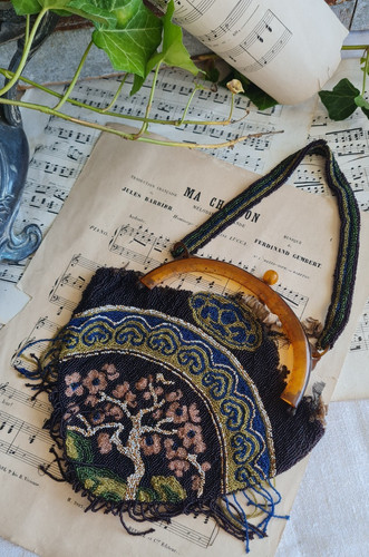 Ancien sac bel - de, aumoniere