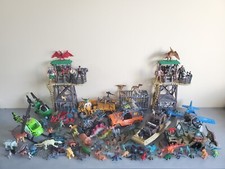 Lot Dino Valley Chap Mei Dino Quest XXL Avion Hélico 4x4 Dinos Soldats Animaux