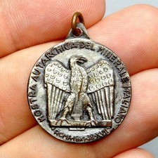 Eagle Pendant. Italy WWII. Medal, 1938 Mostra Autarchica del Minerale Italiano.
