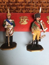 2 SOLDATS DE PLOMB LEIBOVITZ,  ORNANO,  EUGENE DE BEAUHARNAIS +TUBE AVEC AIGLES