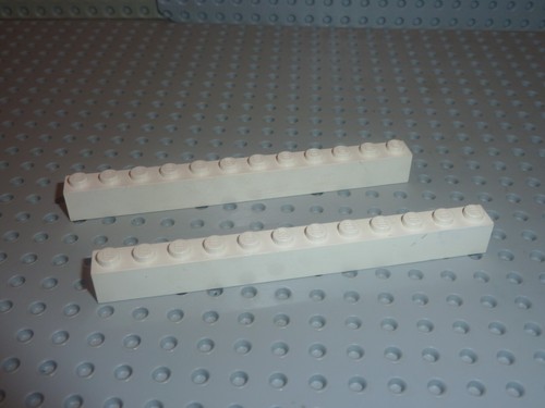 Lego white brick 1x12 - lego,