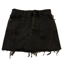 Free People Womens Denim Mini