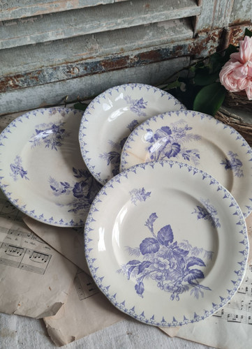 Anciennes assiettes plates - anciennes,