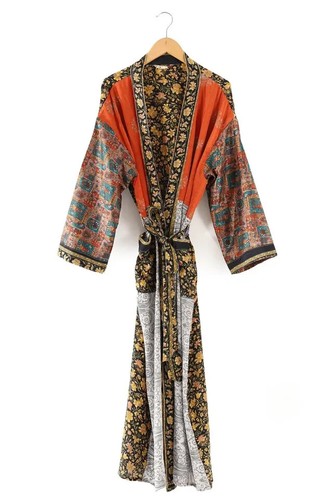 Robe plage vintage soie - robe,
