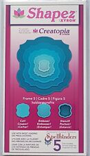 Spellbinders Xyron Shapez Creatopia - Coupe Gaufre Pochoir - Cadre 5 - 5 Tailles