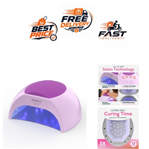 Lampe led ongles sunuv - uv,