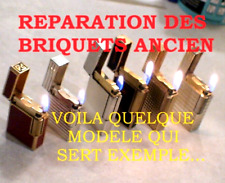 RÉPARATION BRIQUET Ancien * ST DUPONT * LIGHTER Repair FEUERZEUG ACCENDINO