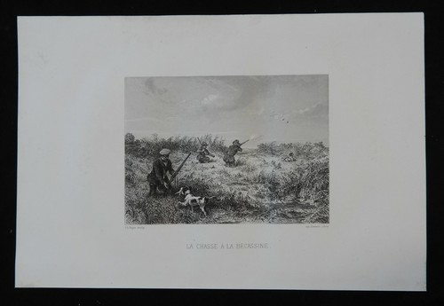 Gravure ancienne xixè la - ",