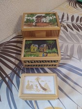 Lot de 3 boîtes gigognes en