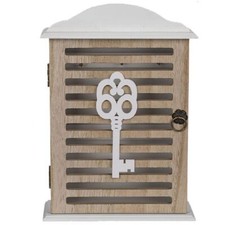 Armoire à clefs murale en bois