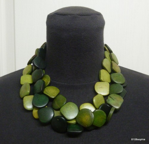 Collier fantaisie rangs - 3, de