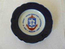 Coupelle  porcelaine ANCIENS COMBATTANTS Afrique Nord Corée indochine Madagascar