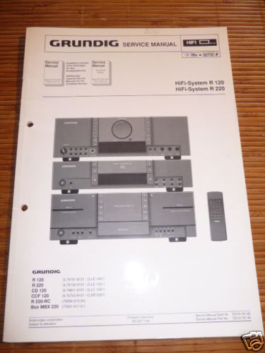 Manuel service grundig r - grundig,