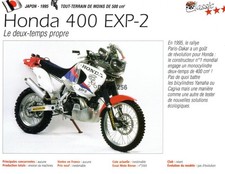 Fiche moto honda 400 exp - fiche, :