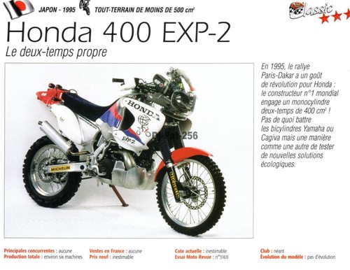 Fiche moto honda 400 - fiche,